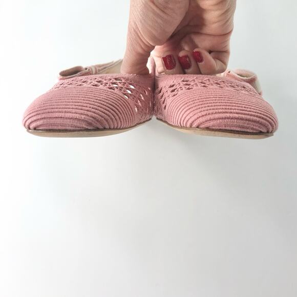 Dior & Moi Cannage Mesh Pink Bow Logo Slingback Flats Sandals 40.5 - Picture 7 of 12